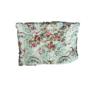 Traditions pamela Klein shabby floral quilt chic shams 17x25